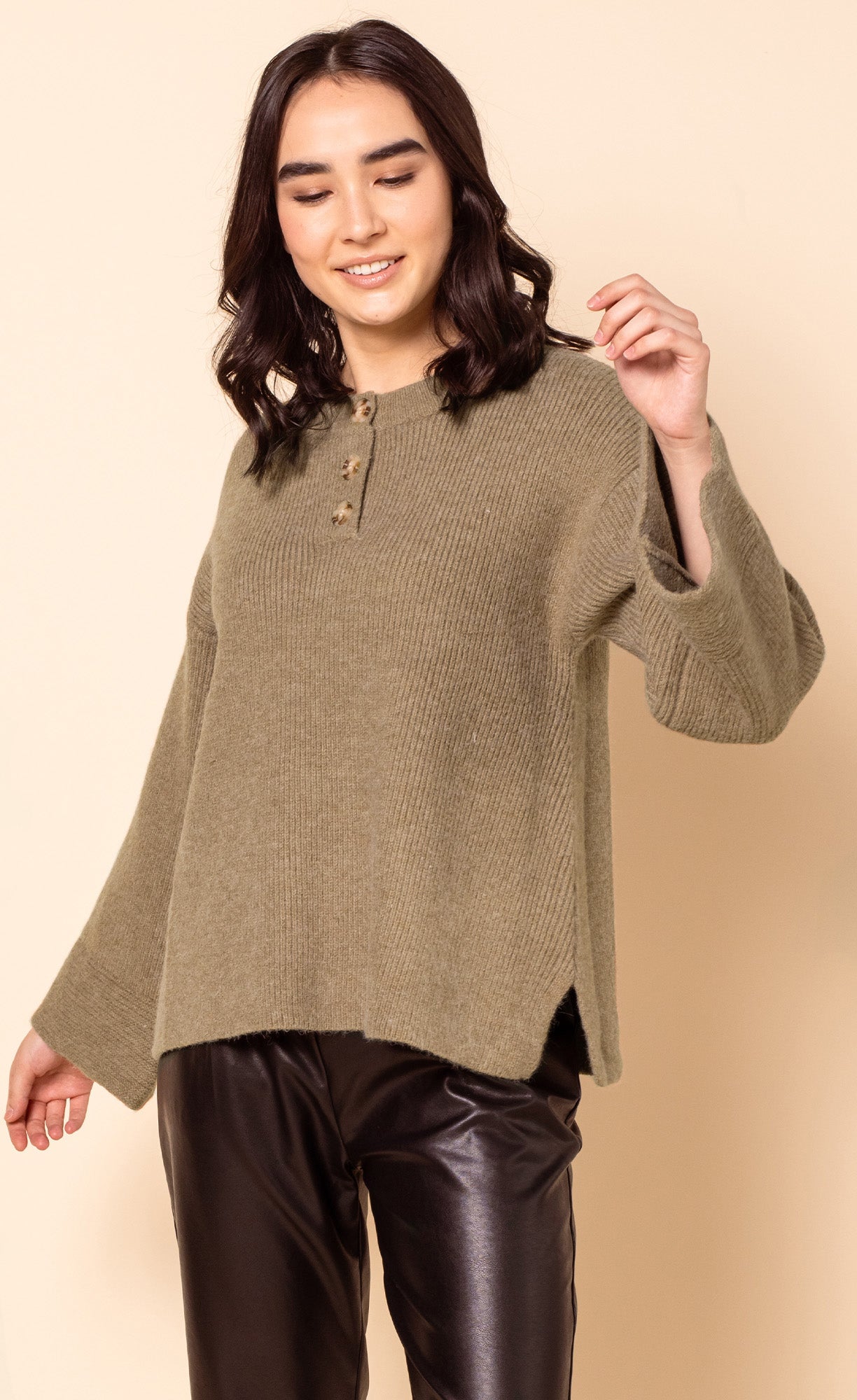 The Vikki Sweater Green - Pink Martini Collection
