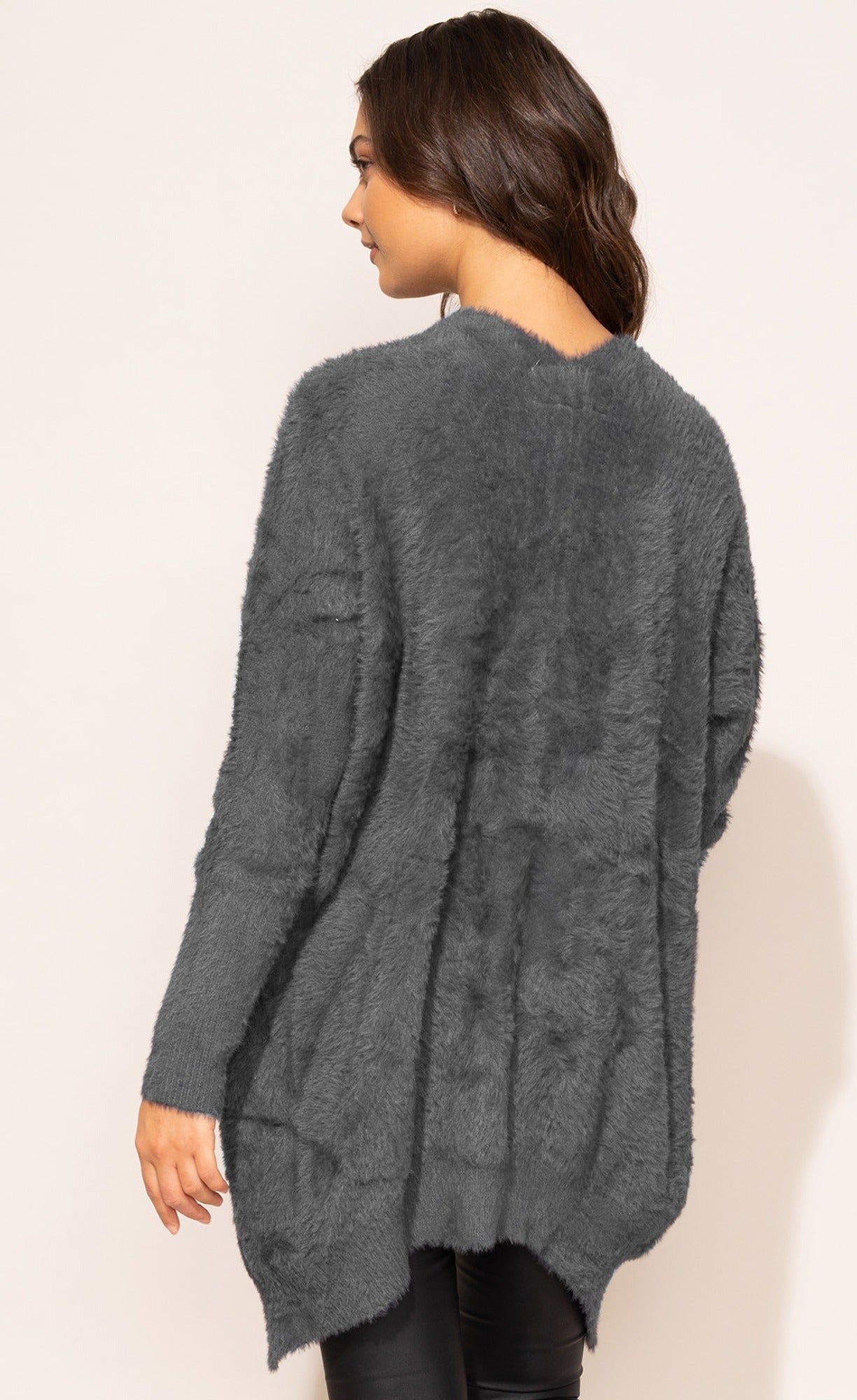 The Arielle Sweater Dark Grey - Pink Martini Collection