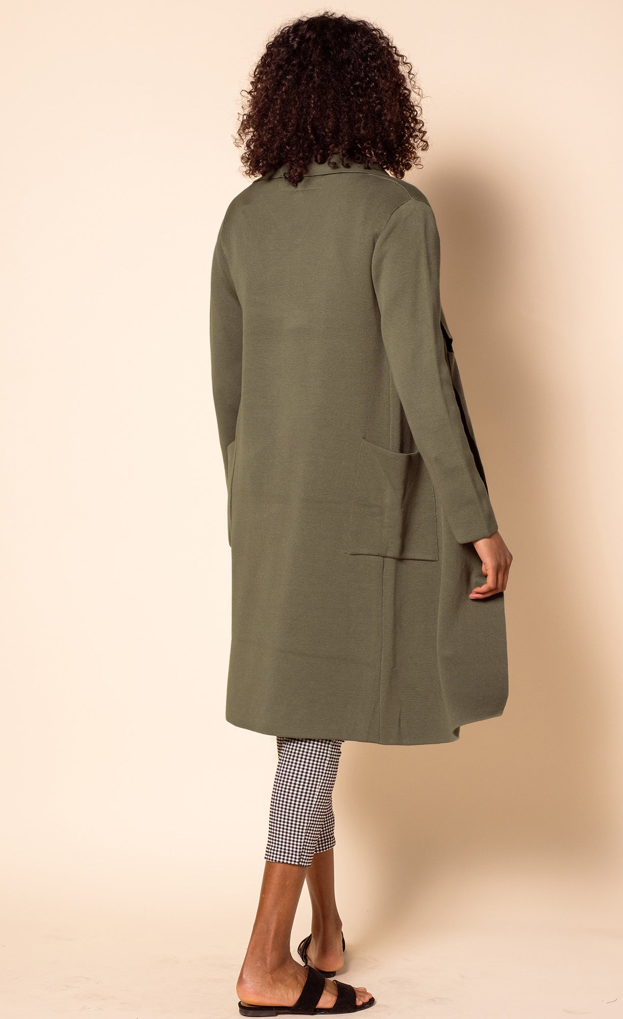 The Aria Coat Olive - Pink Martini Collection