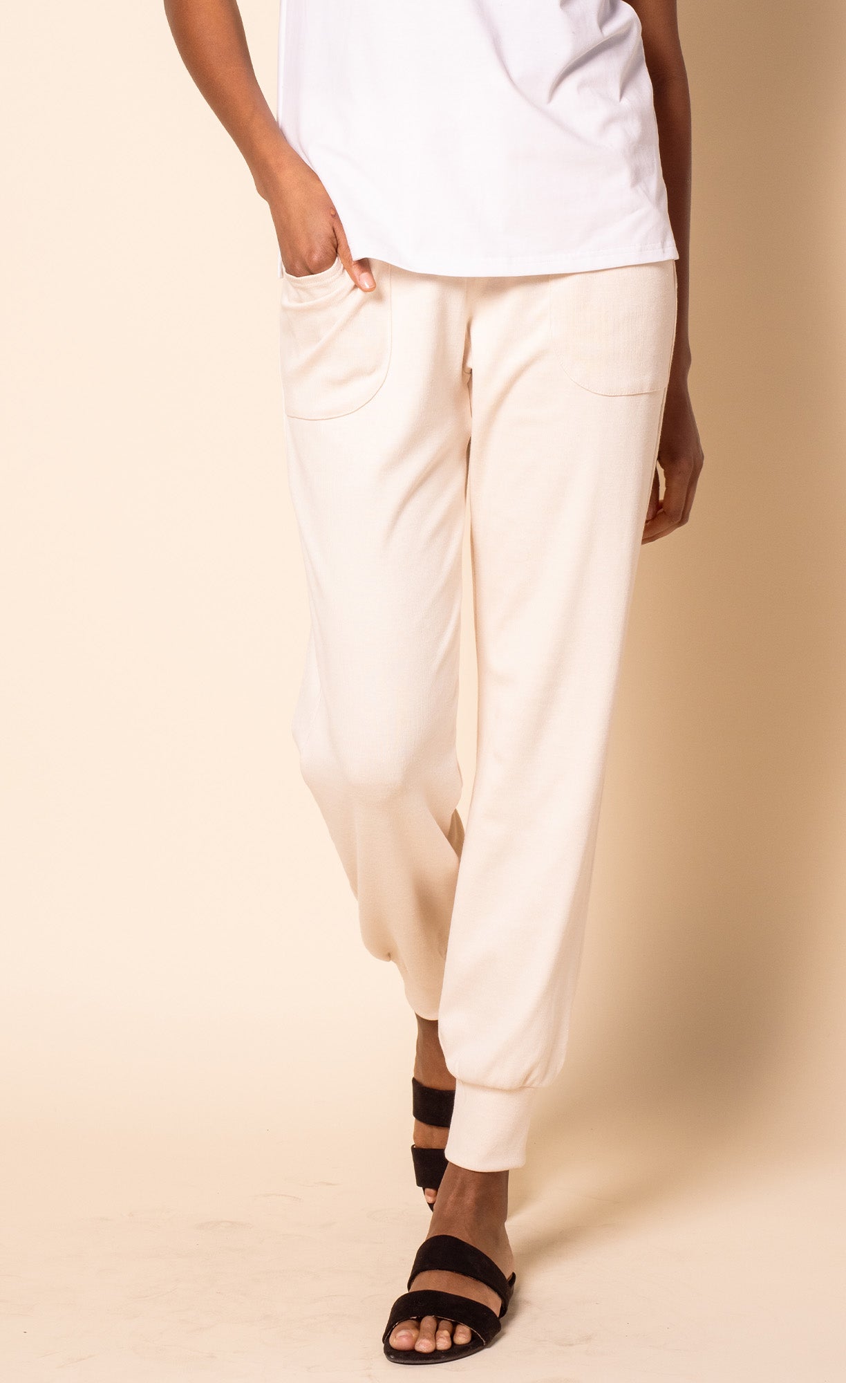The Lina Pants Beige - Pink Martini Collection