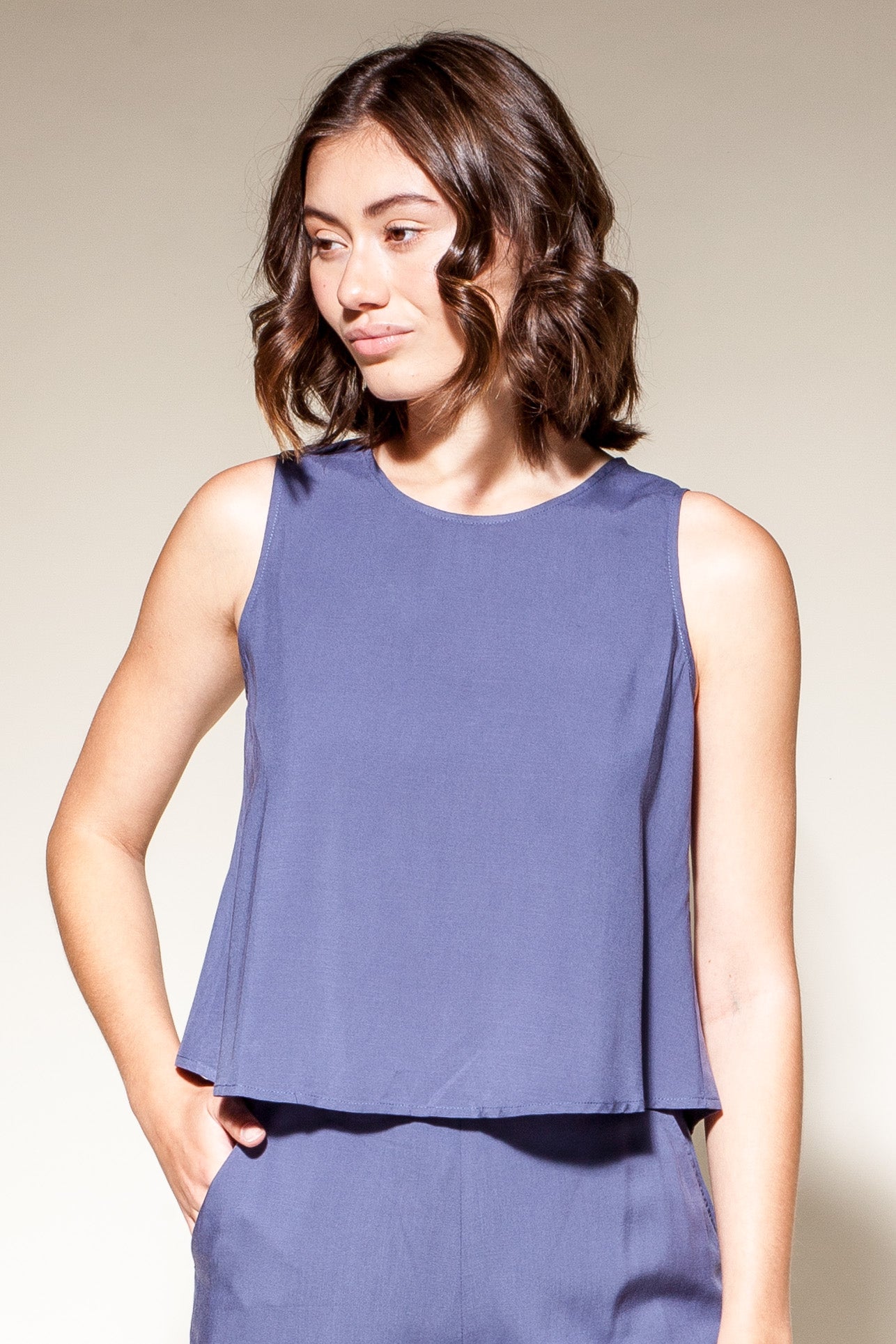 Margo Top Navy - Pink Martini Collection