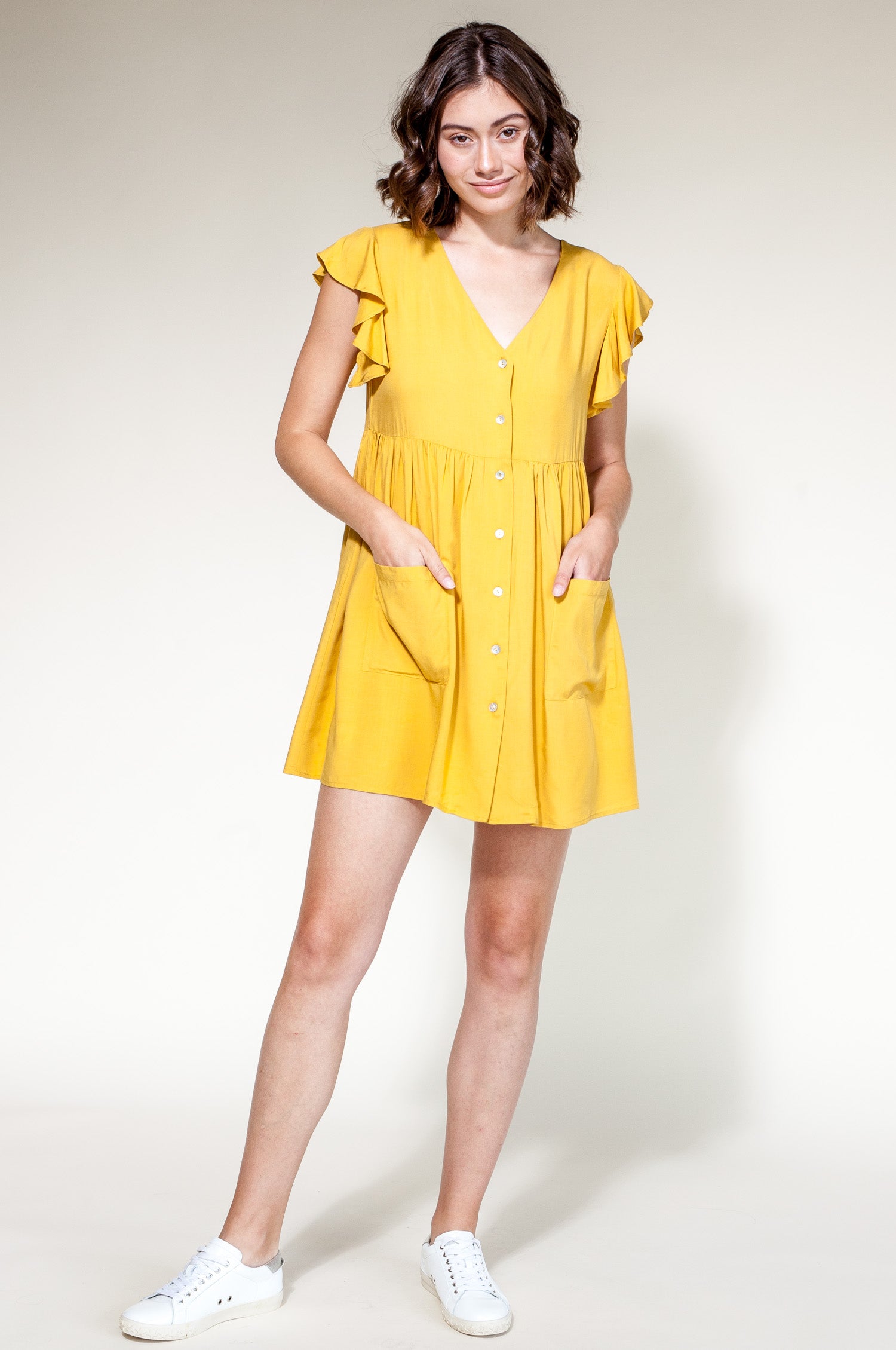 Claudia Dress Yellow - Pink Martini Collection