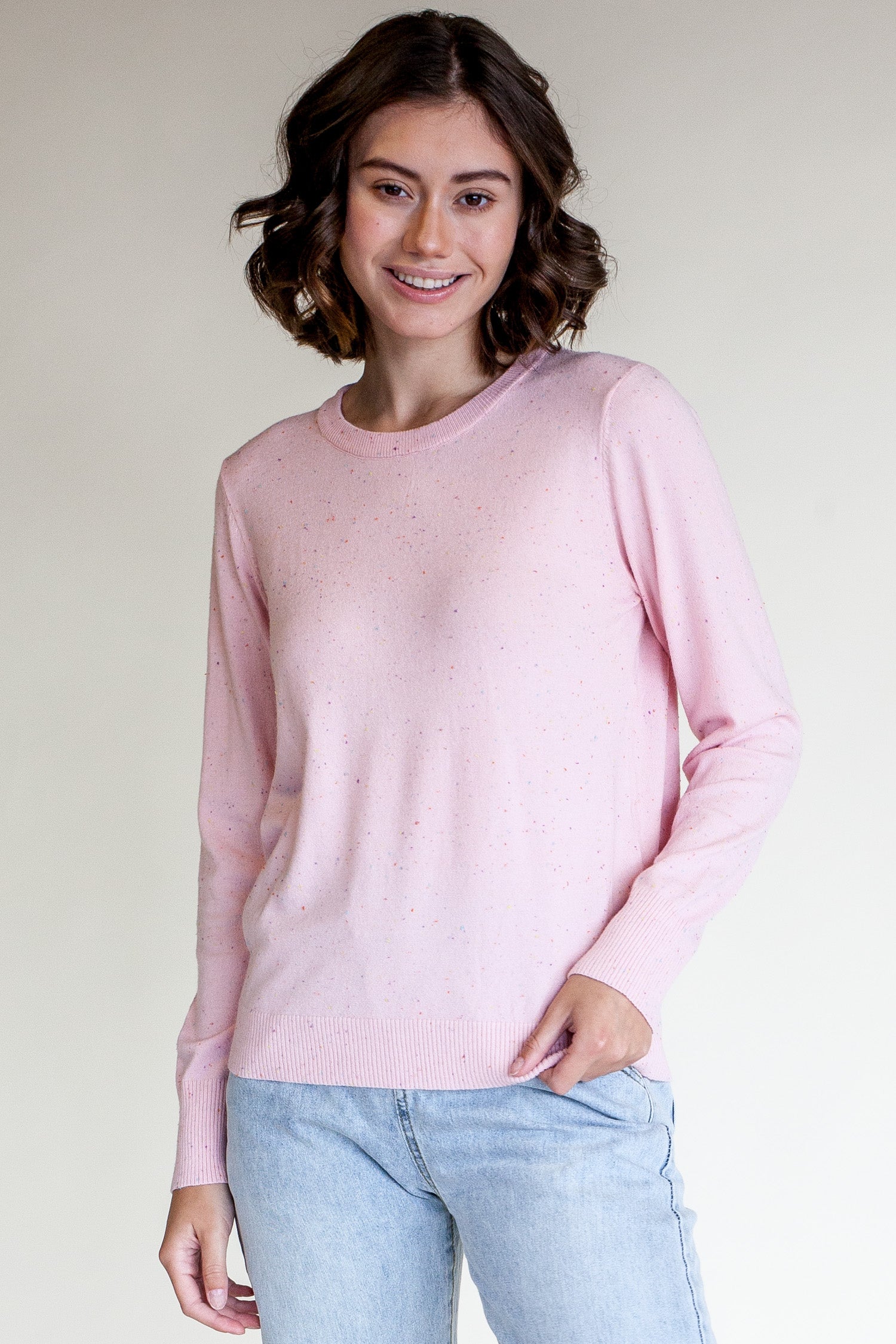 Confetti Sweater- Pink