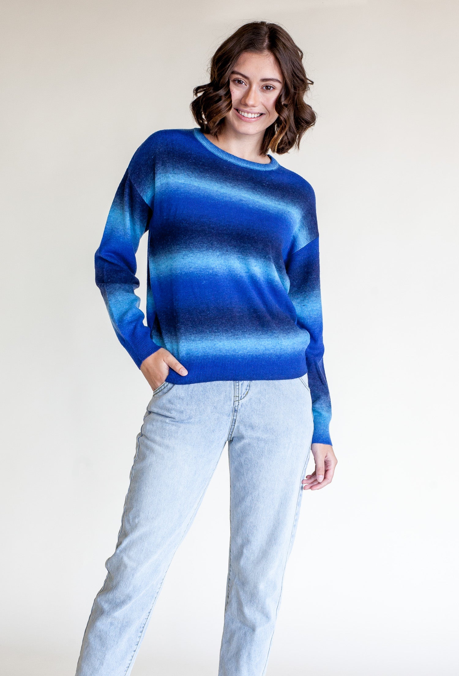 Moonlit Sweater- Blue - Pink Martini Collection