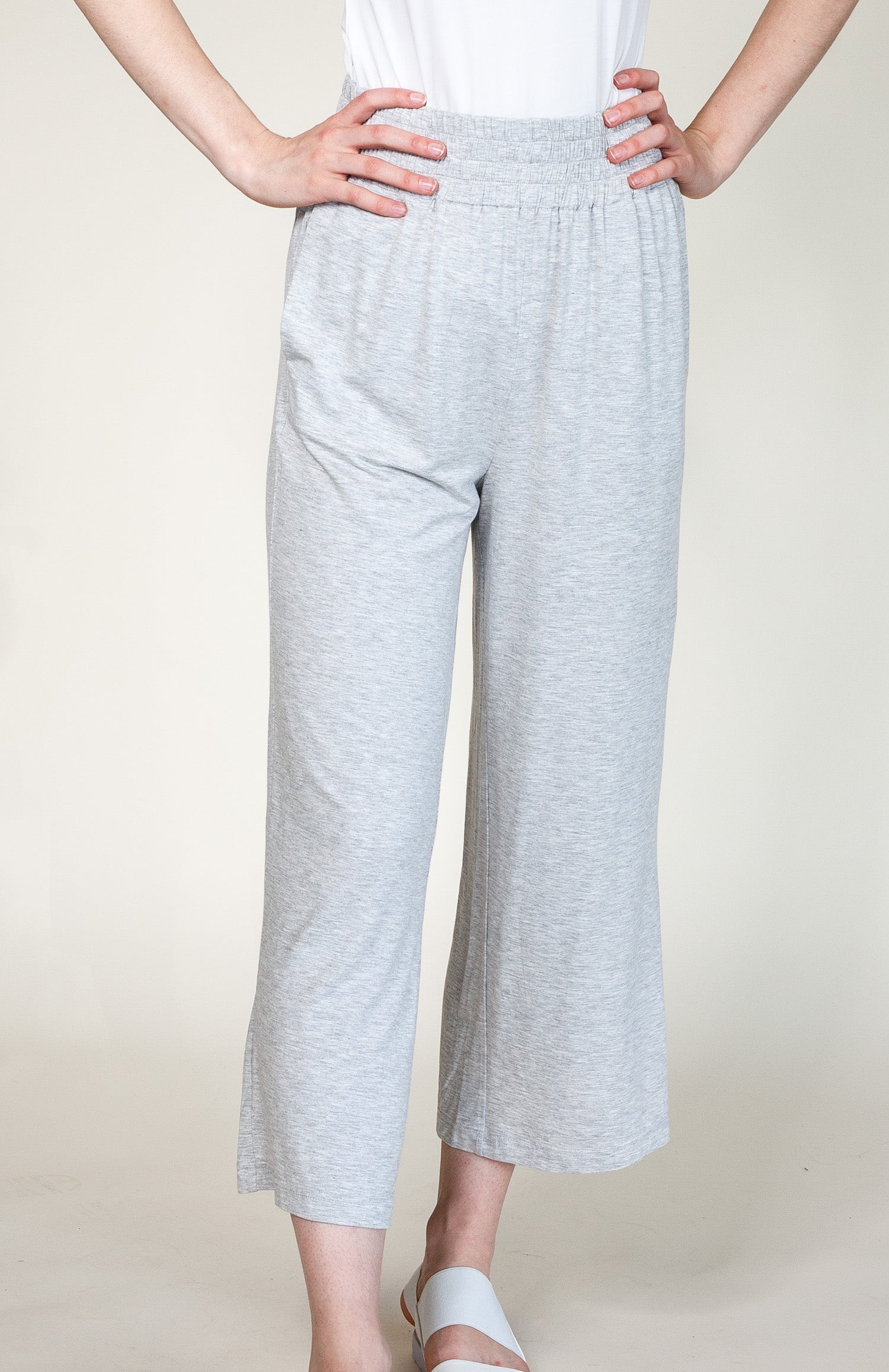 Relax Max Pants Heather Grey - Pink Martini Collection