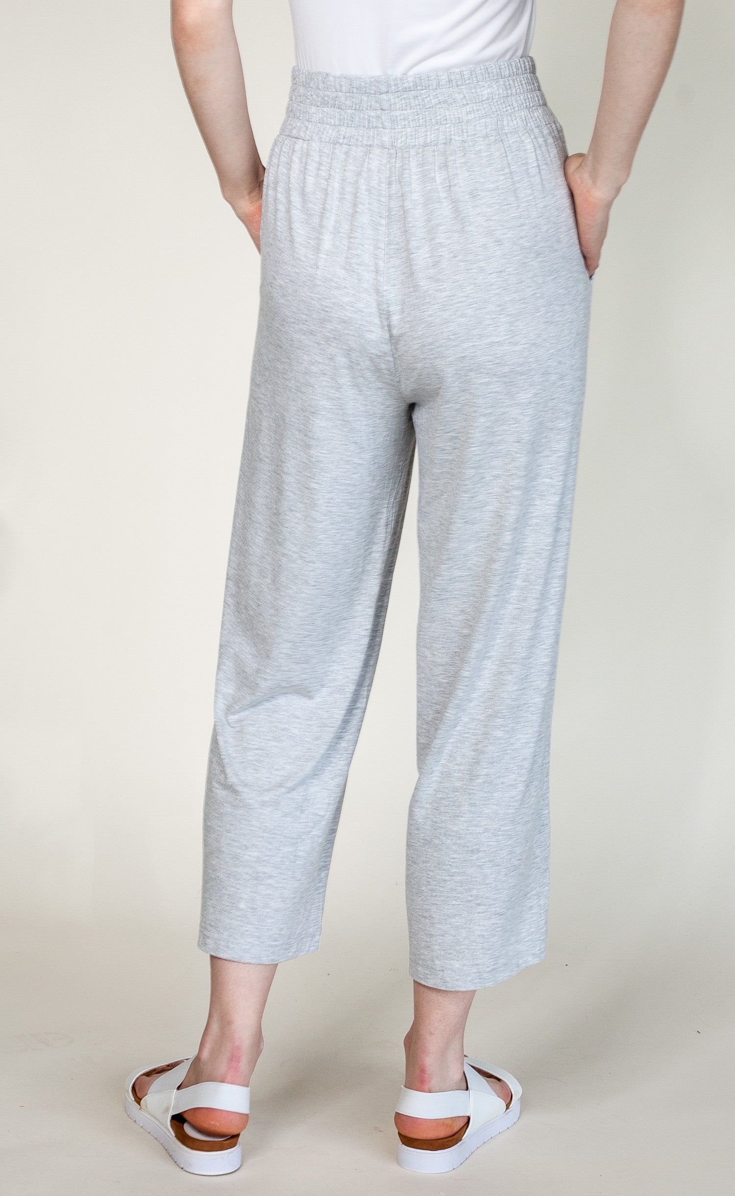 Relax Max Pants Heather Grey - Pink Martini Collection