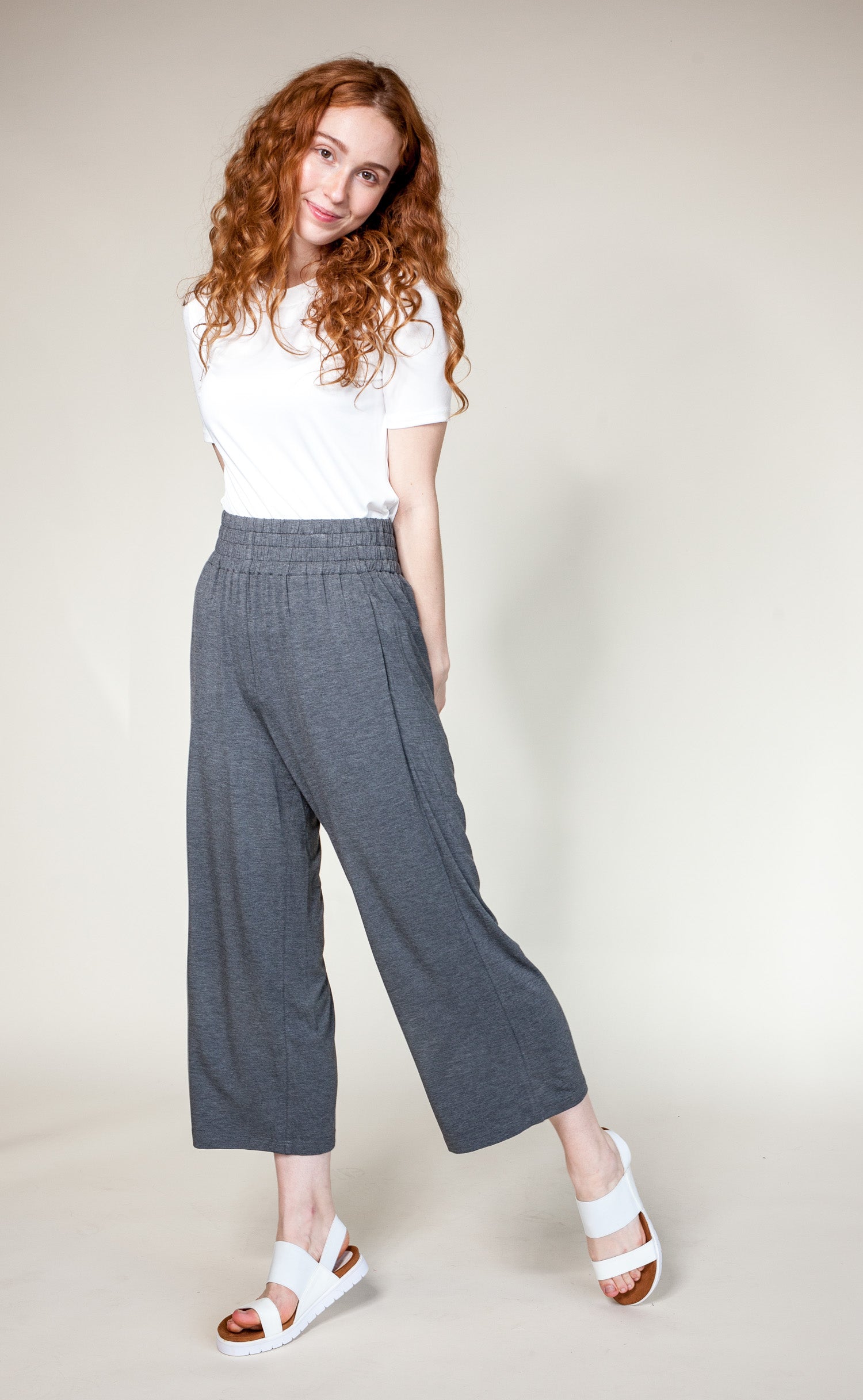 Relax Max Pants Charcoal - Pink Martini Collection