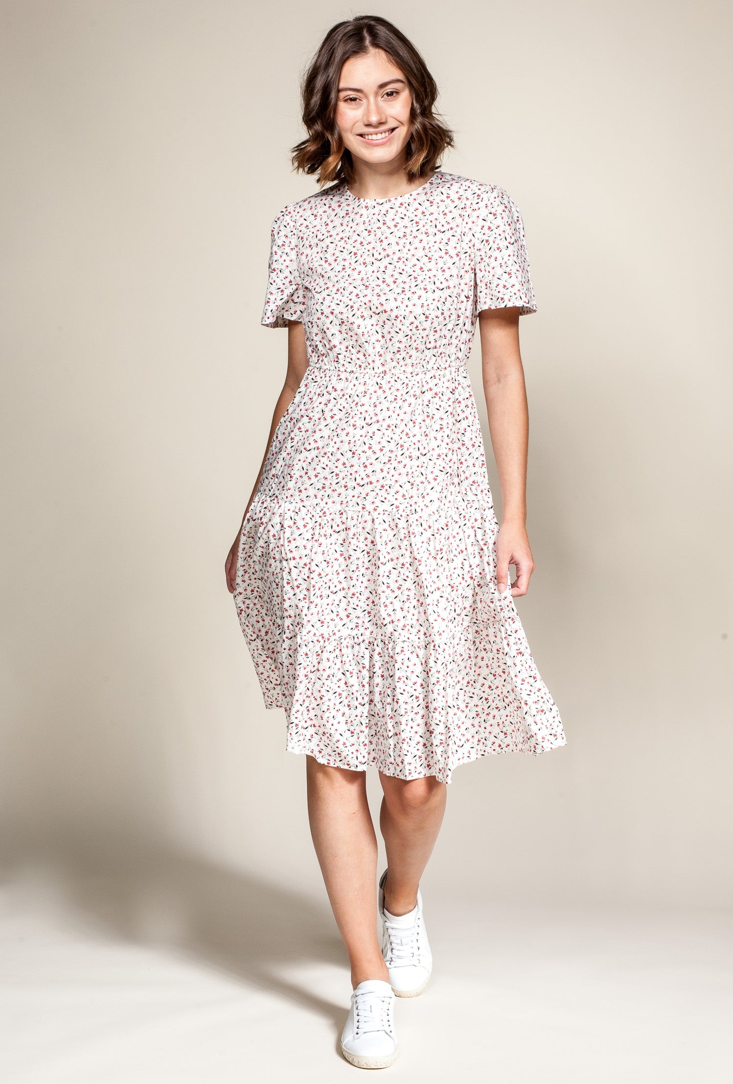 Charlotte Dress White - Pink Martini Collection