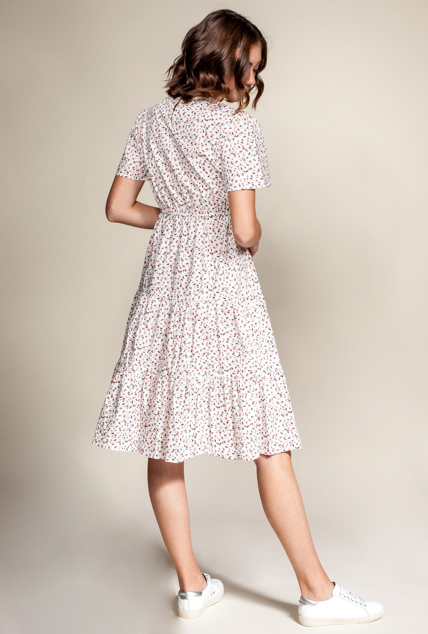 Charlotte Dress White - Pink Martini Collection