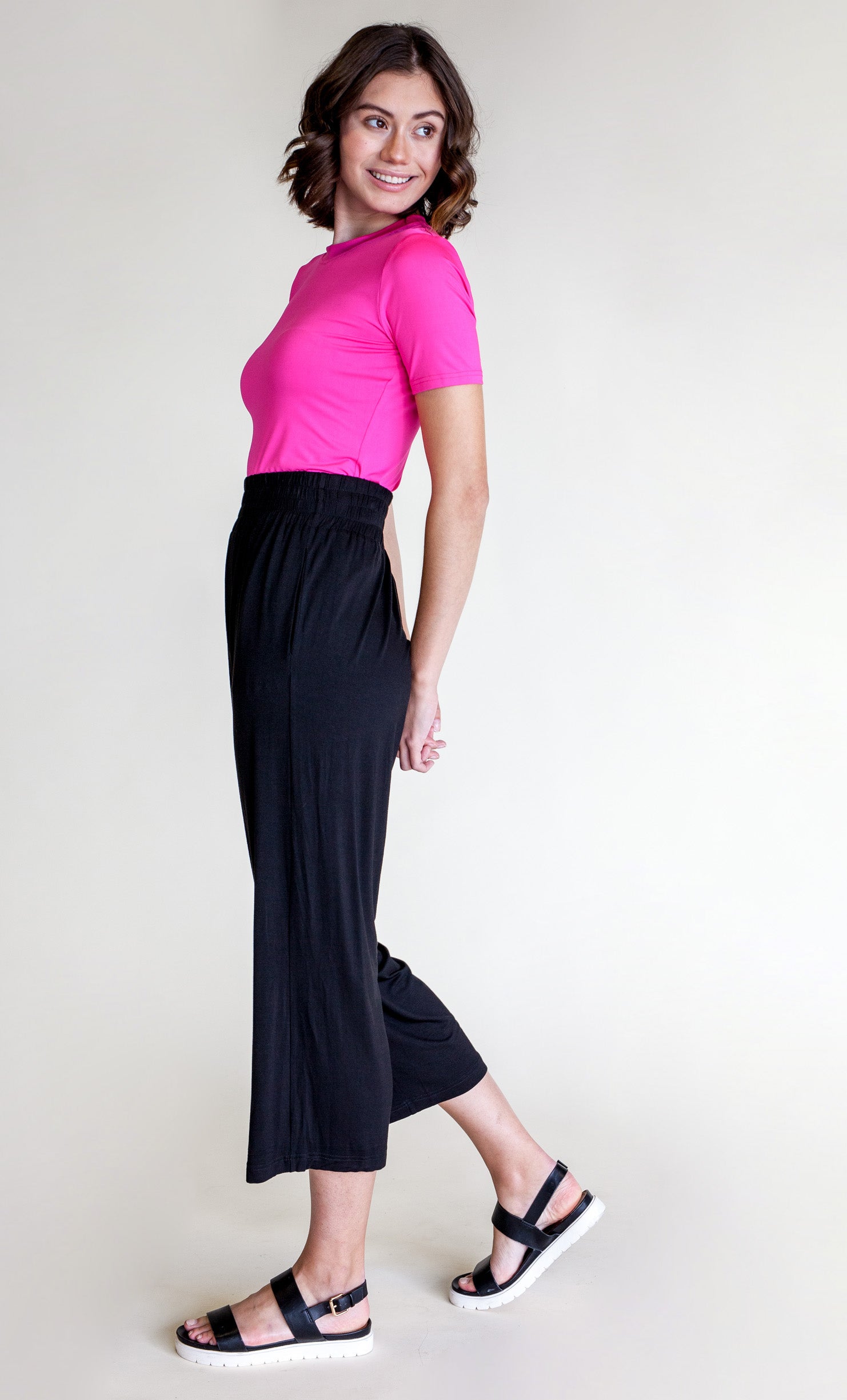 Relax Max Pants Black - Pink Martini Collection
