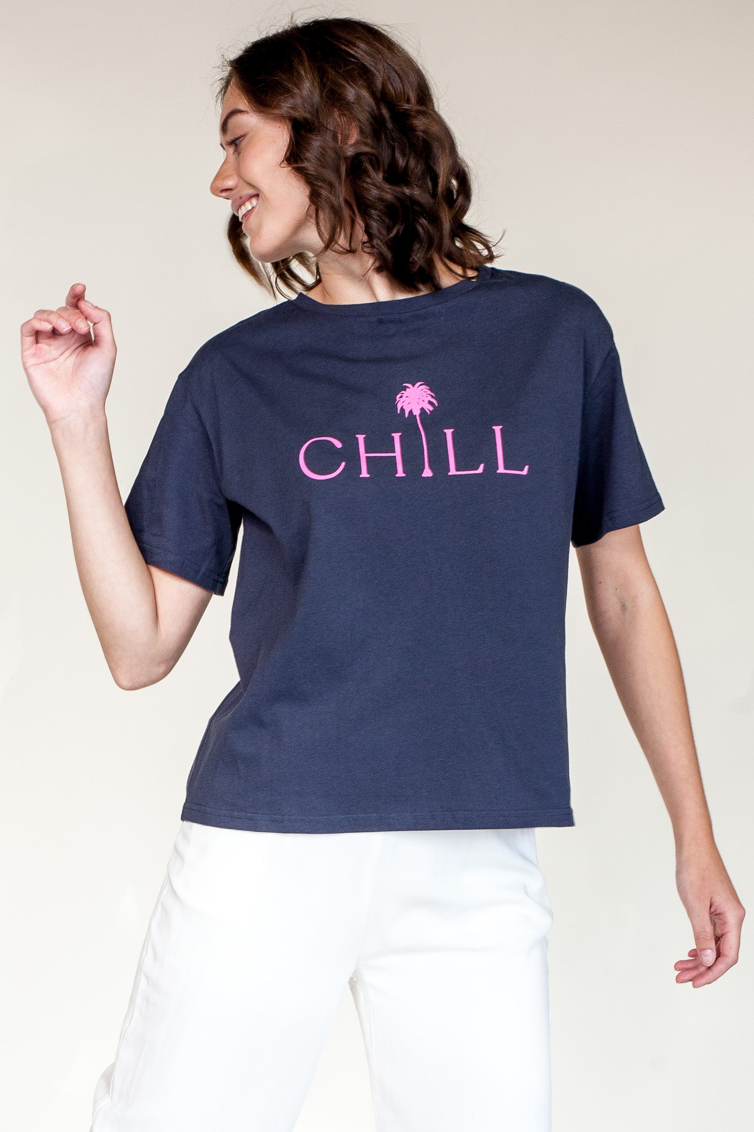 Chill T-Shirt-Navy - Pink Martini Collection
