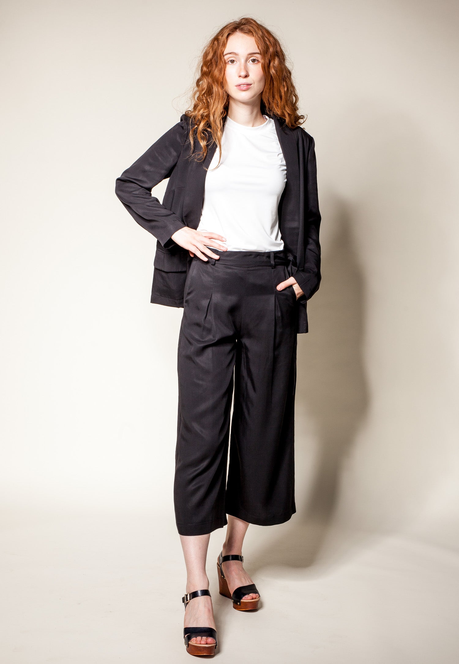 Night Walk Leather Pants Black - Pink Martini Collection