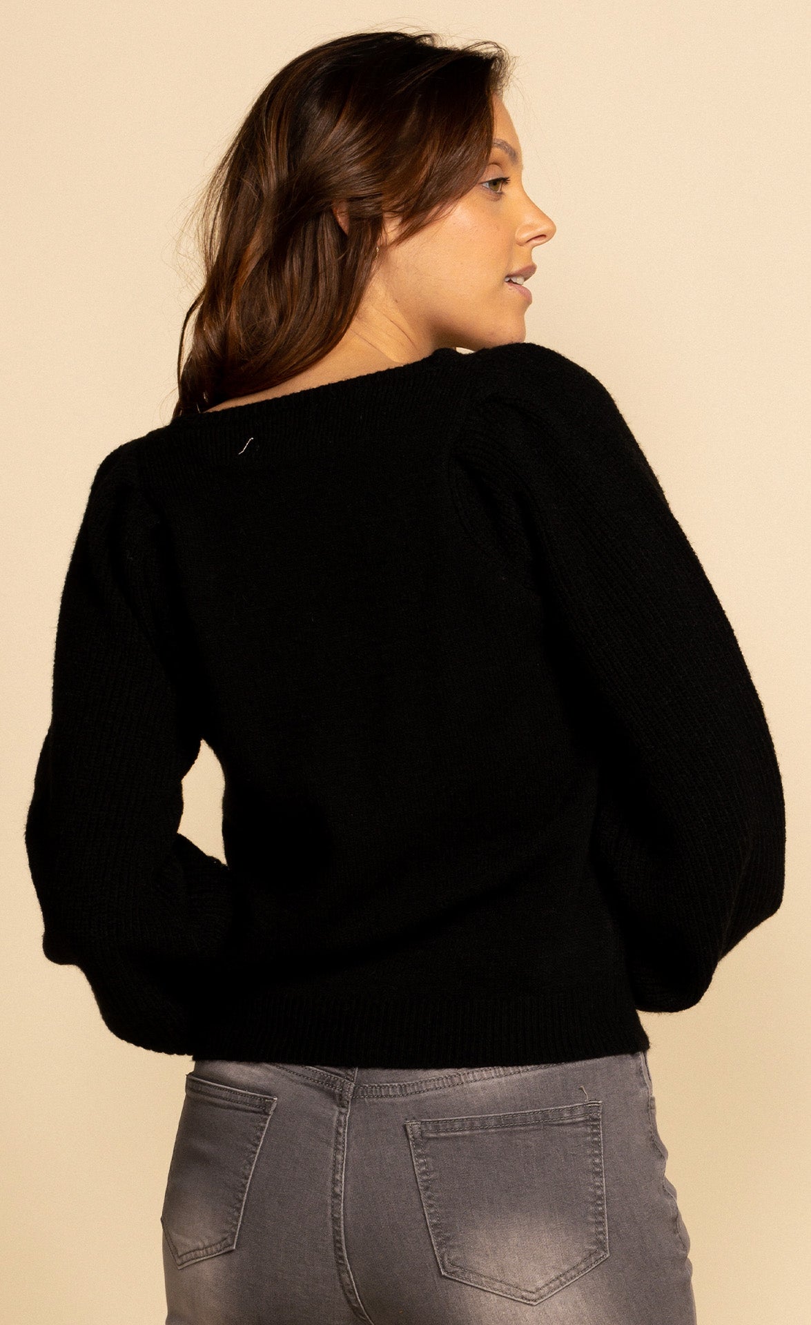 Kaylee Knit Sweater Black - Pink Martini Collection