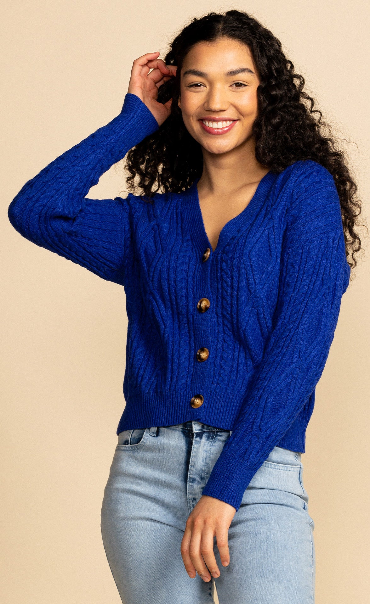 Kathleen Sweater Blue - Pink Martini Collection