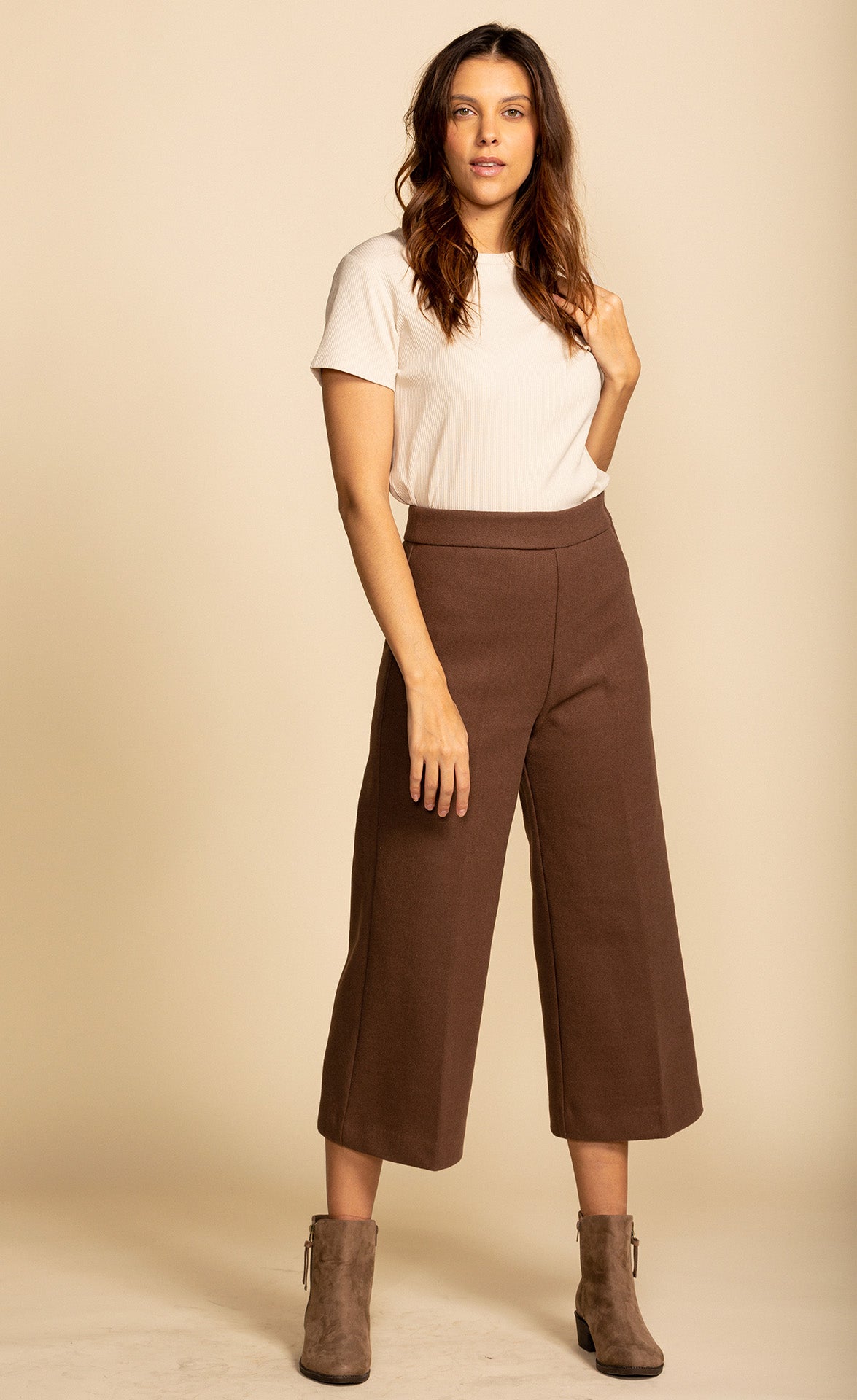 The Nadia Pants Brown - Pink Martini Collection