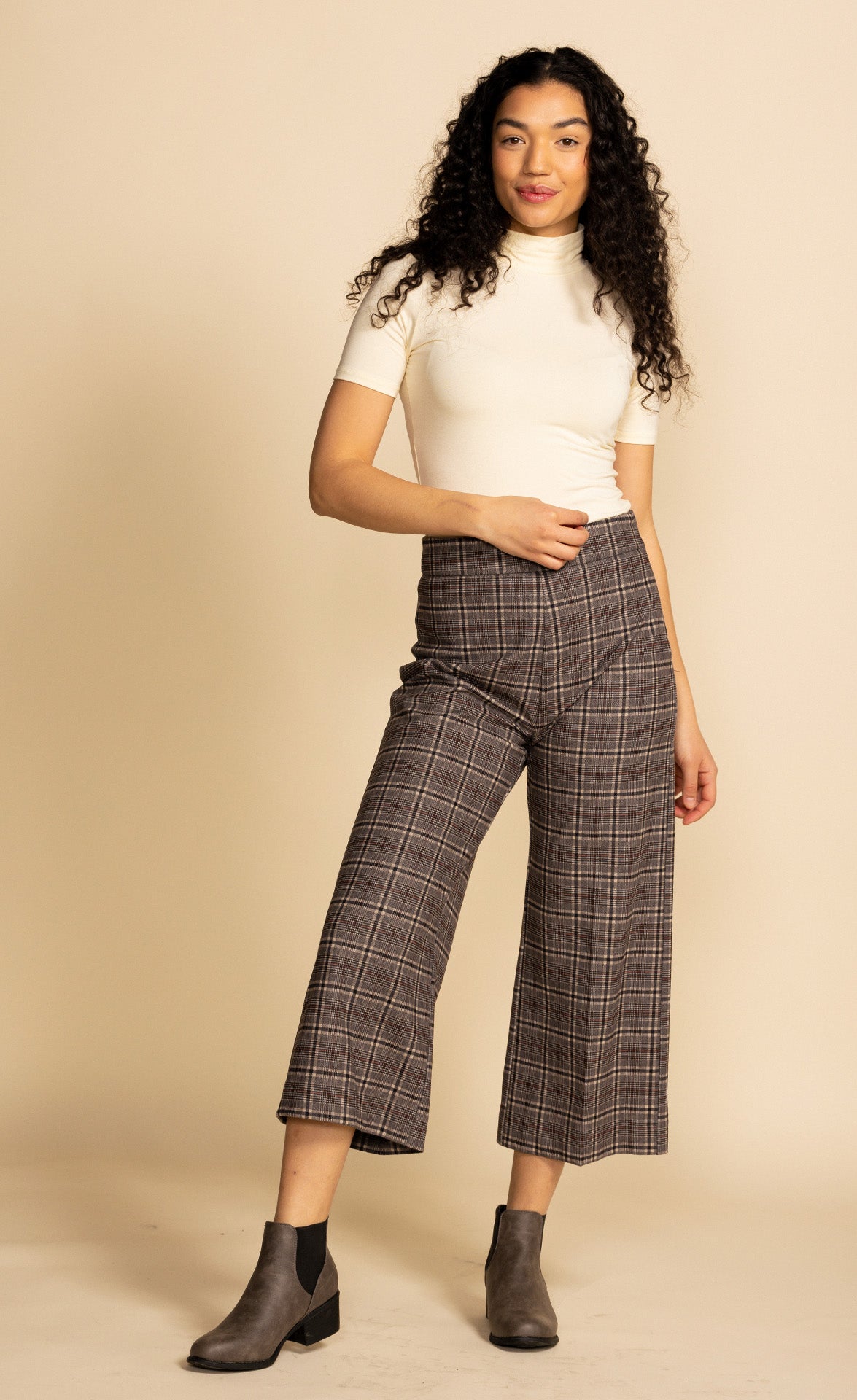 The Nadia Pants Plaid - Pink Martini Collection