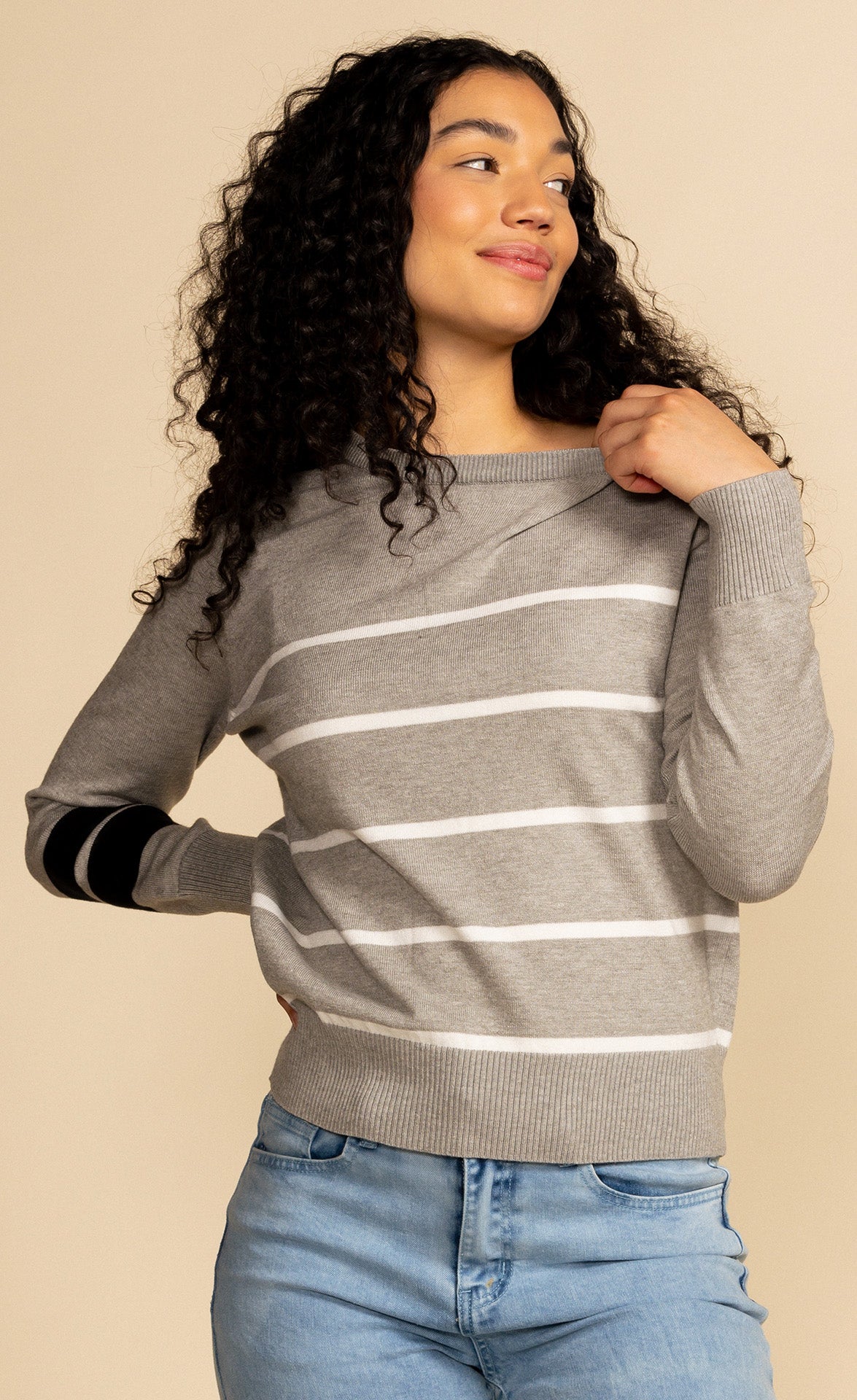Stacey Sweater Grey - Pink Martini Collection
