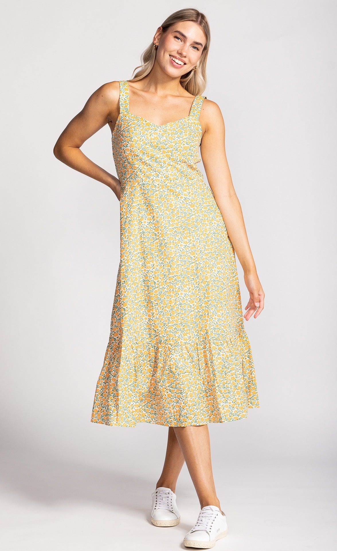 Olivia Dress Yellow - Pink Martini Collection