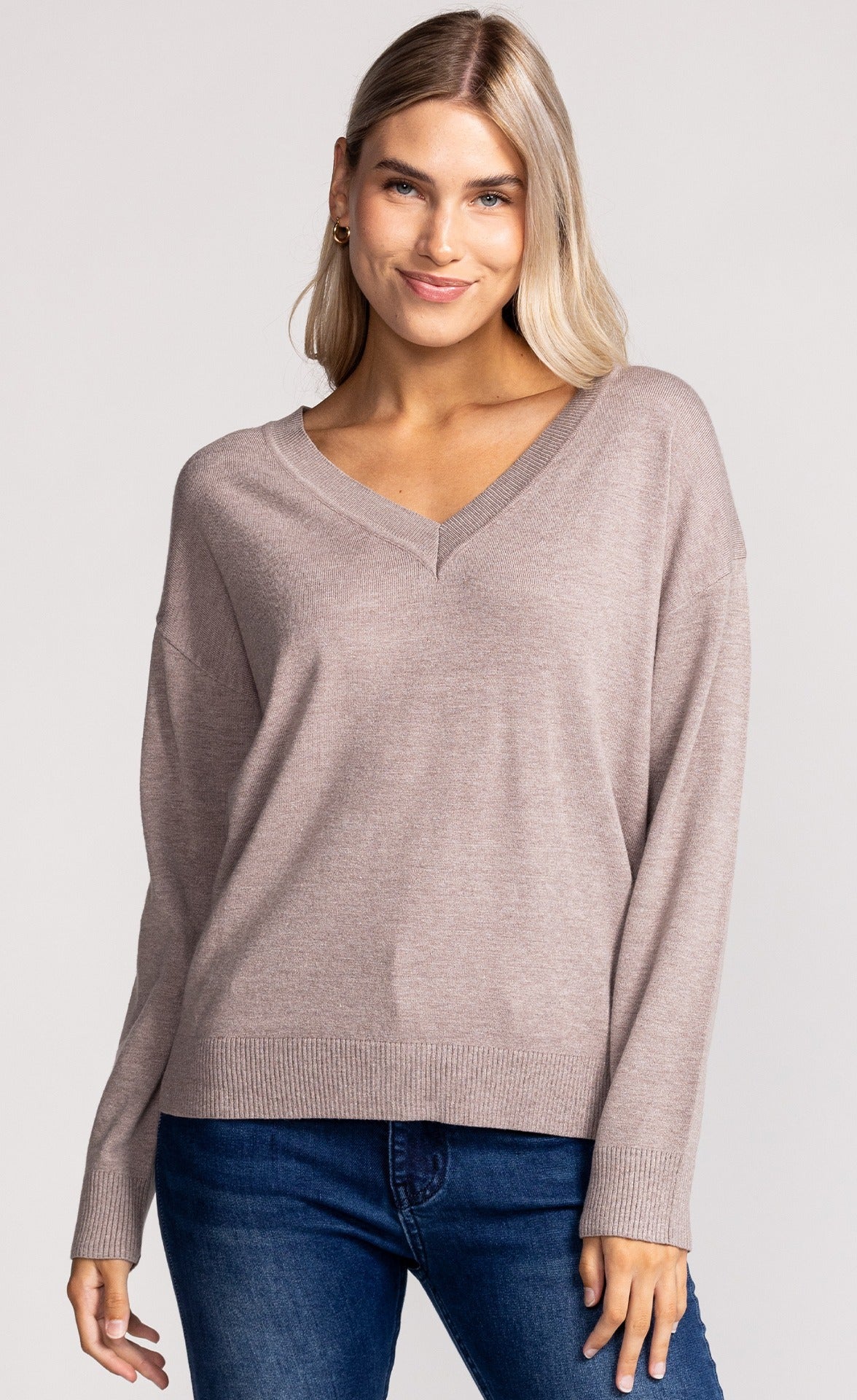Olivia Sweater Grey - Pink Martini Collection