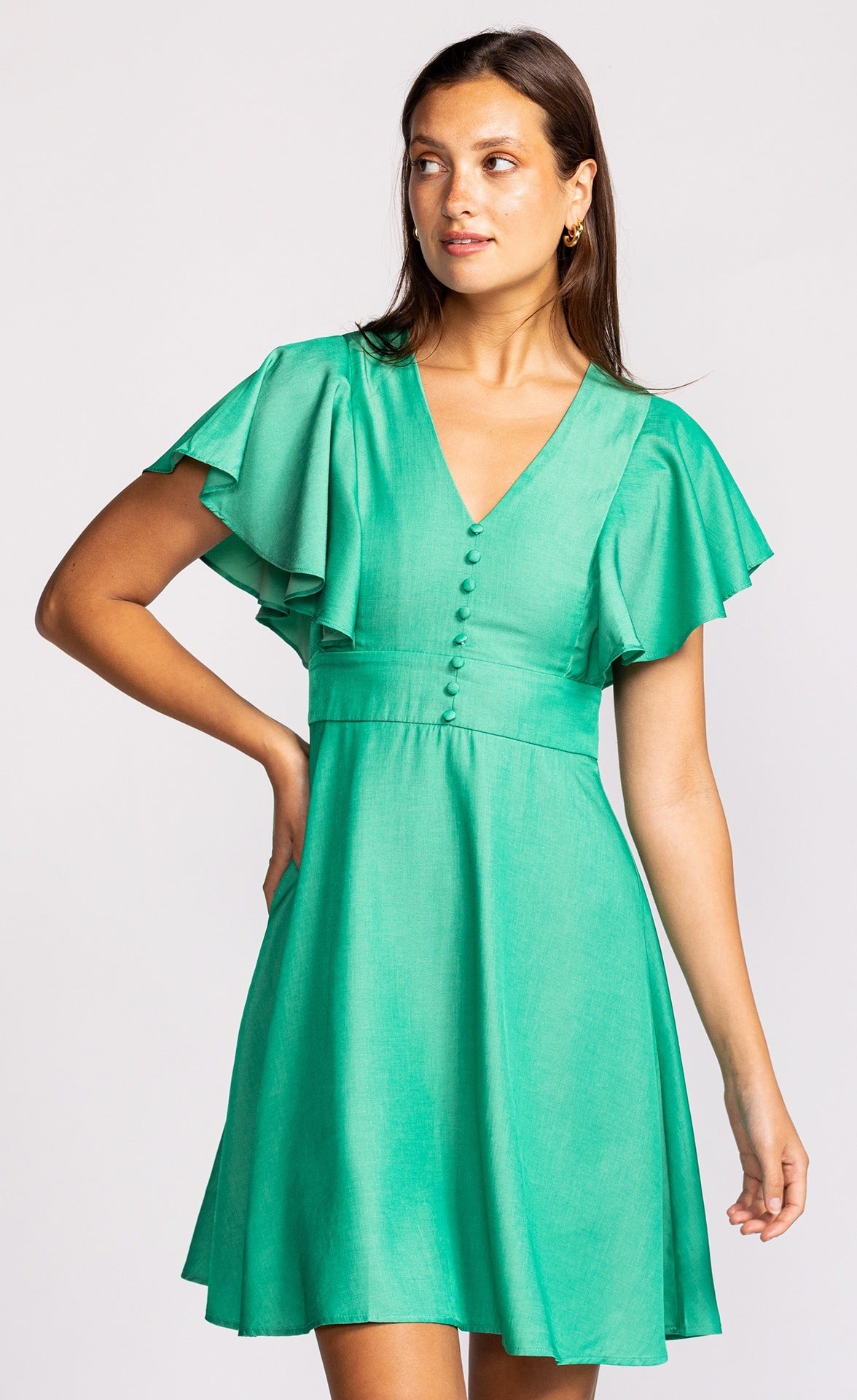 Stacey Dress Green - Pink Martini Collection