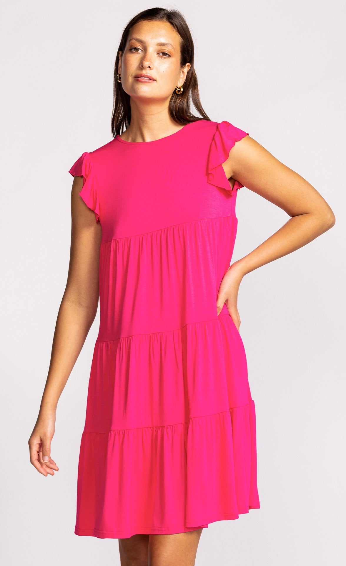 Gillian Dress Fuschia - Pink Martini Collection