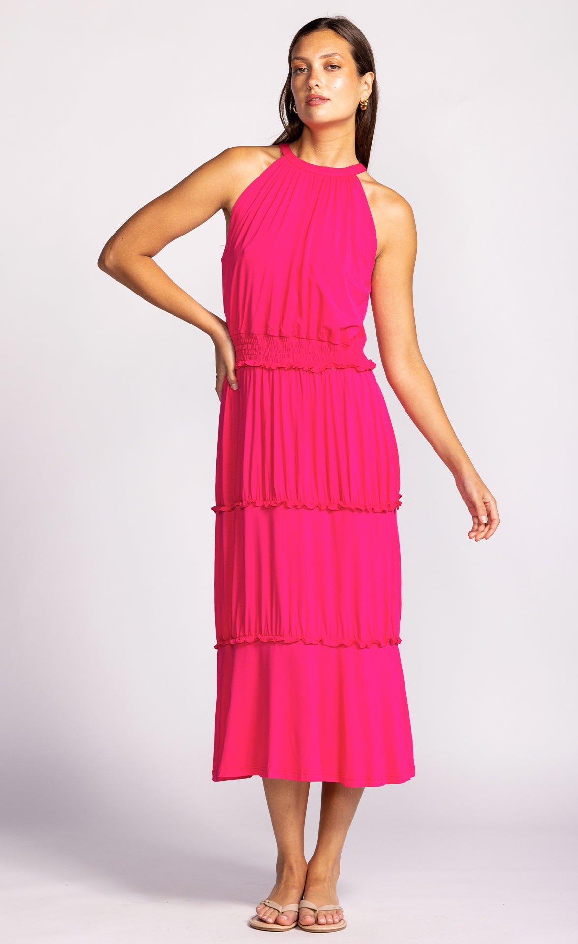 Agatha Dress Fuschia - Pink Martini Collection