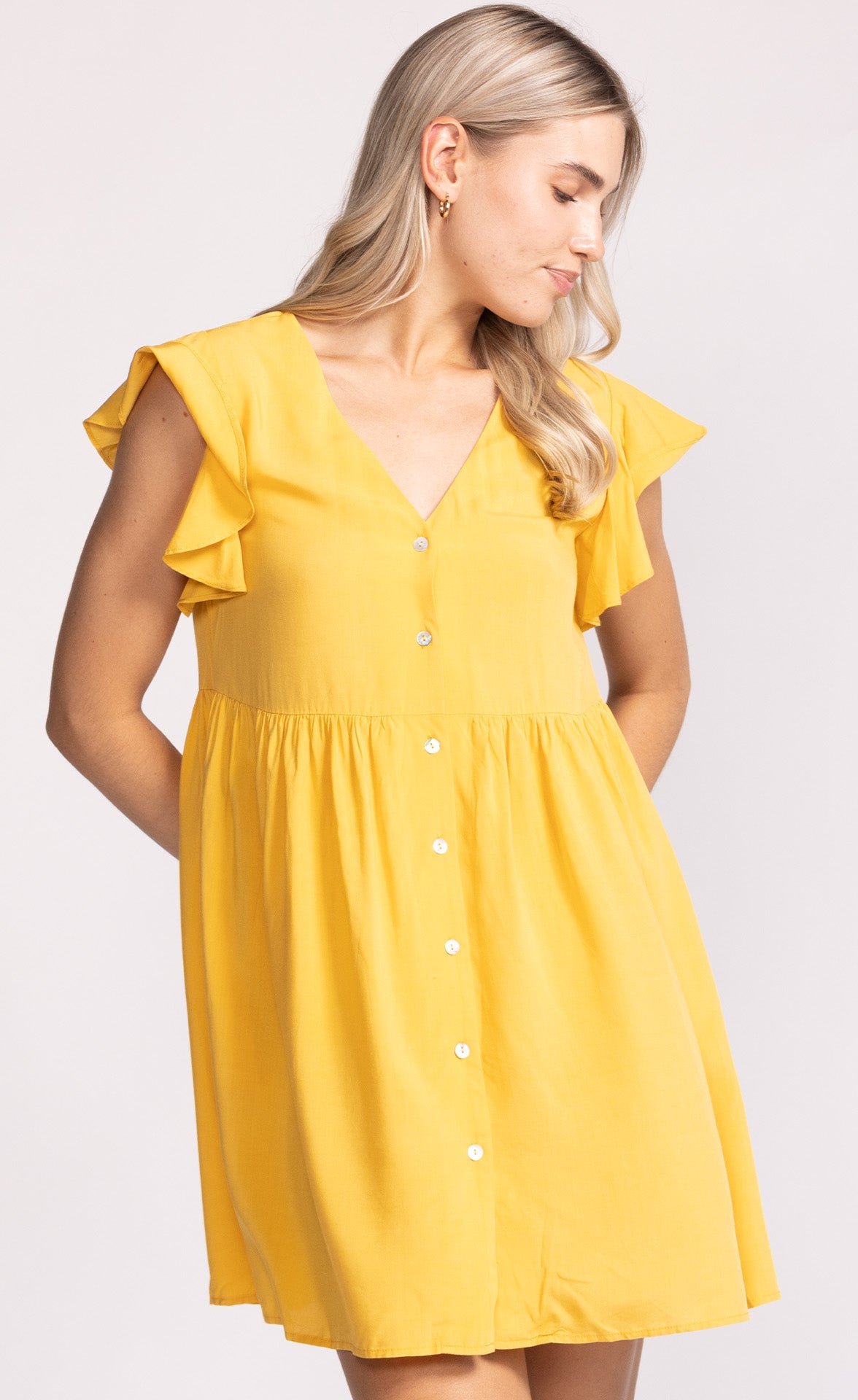 Claudette Dress Yellow - Pink Martini Collection