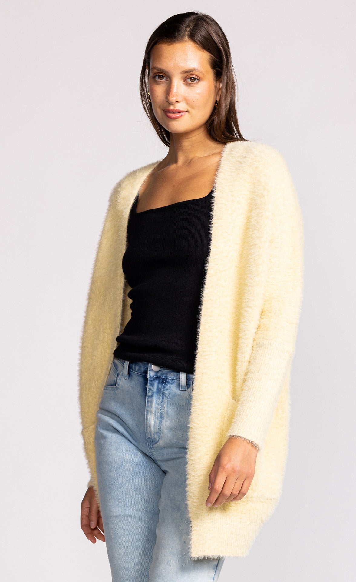 The Arielle Cardigan Yellow - Pink Martini Collection