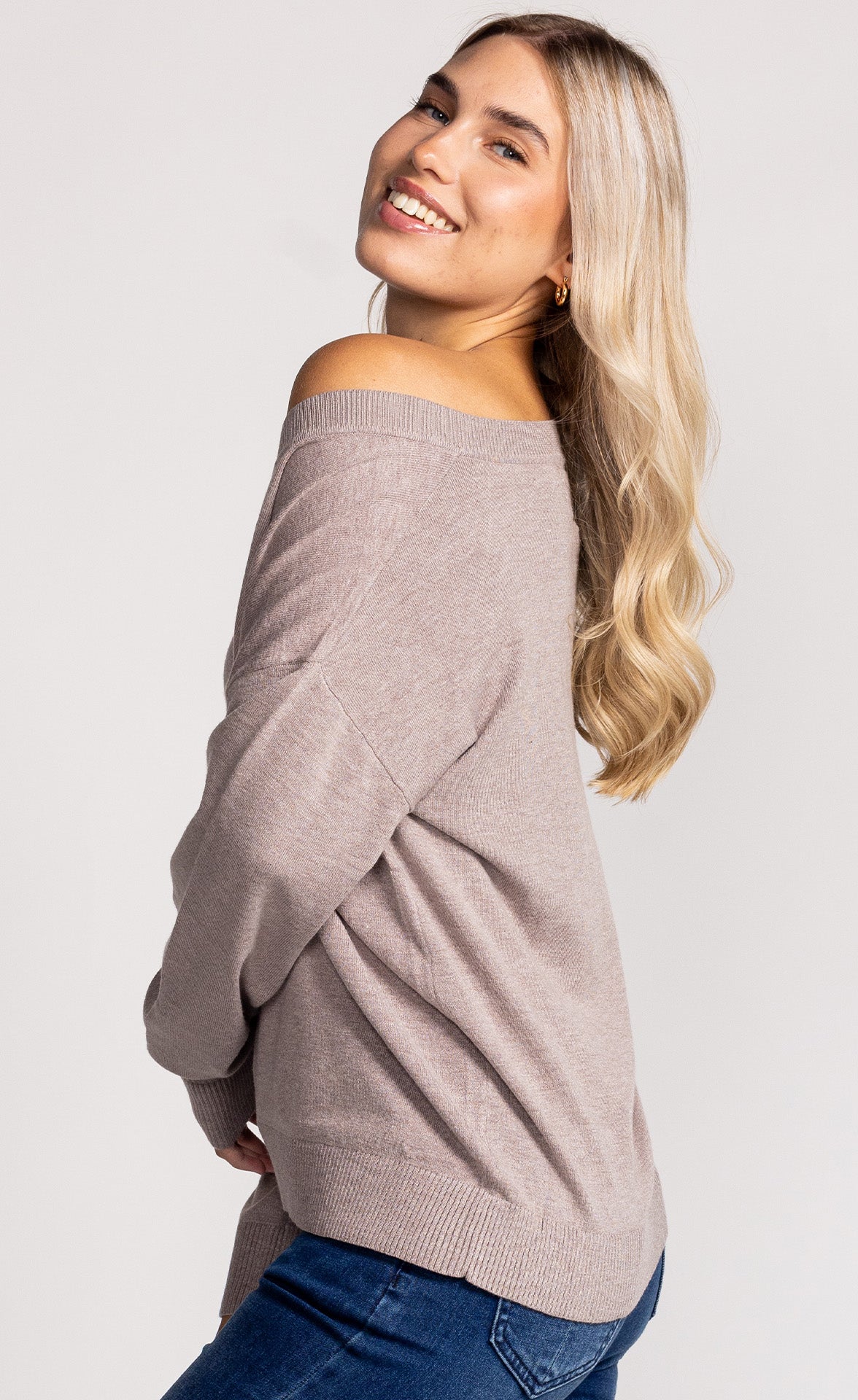 Olivia Sweater Grey - Pink Martini Collection