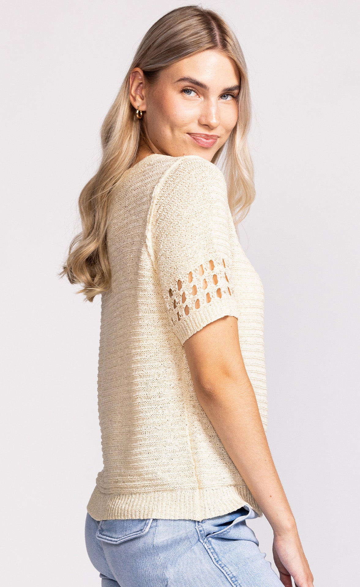 Heather Top Beige - Pink Martini Collection