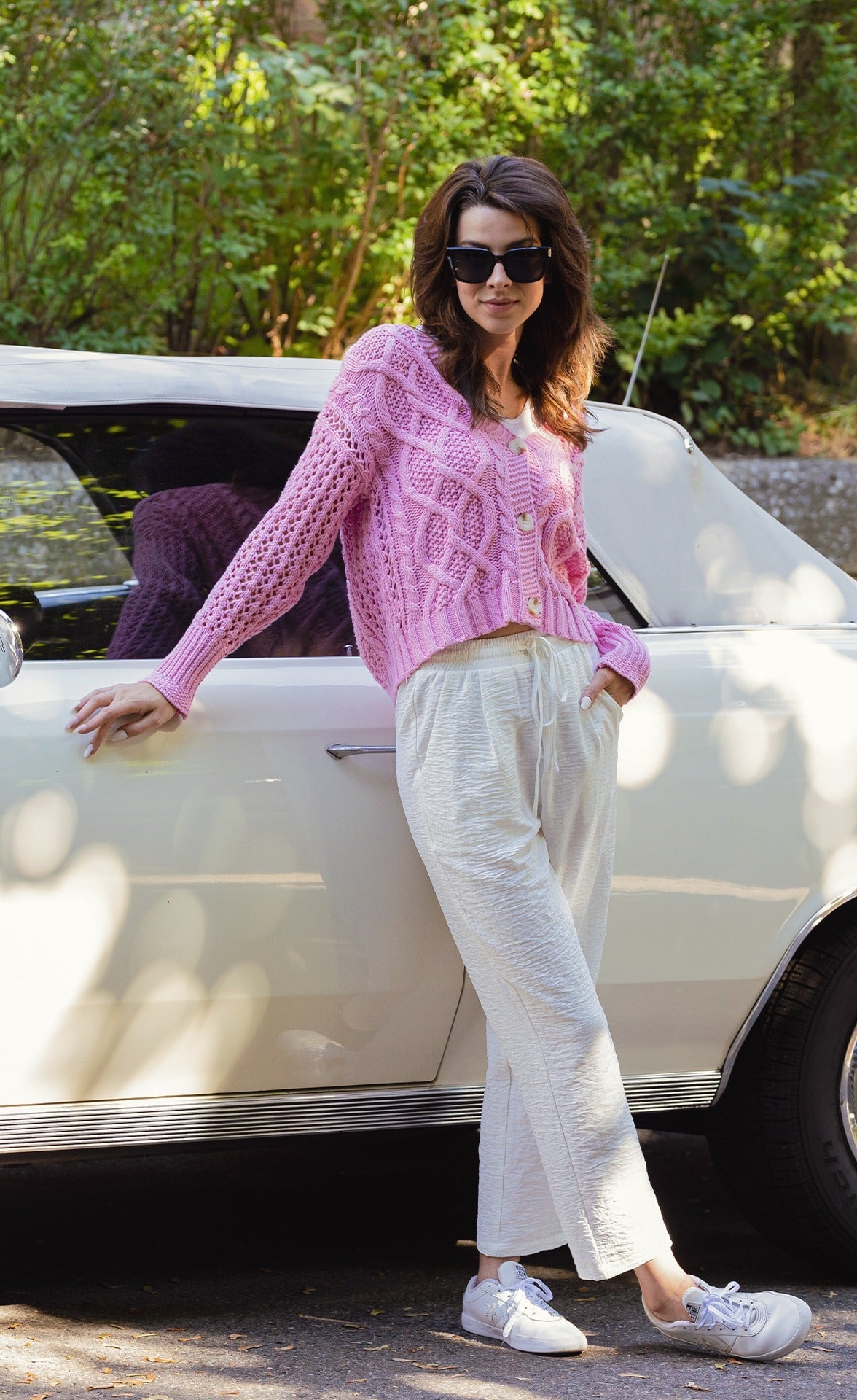Crawford Pants White - Pink Martini Collection