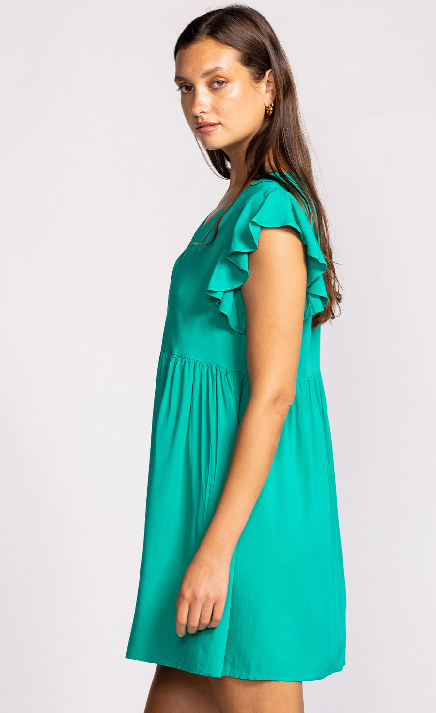 Marti Dress- Cream Bluebell Grove main image 1