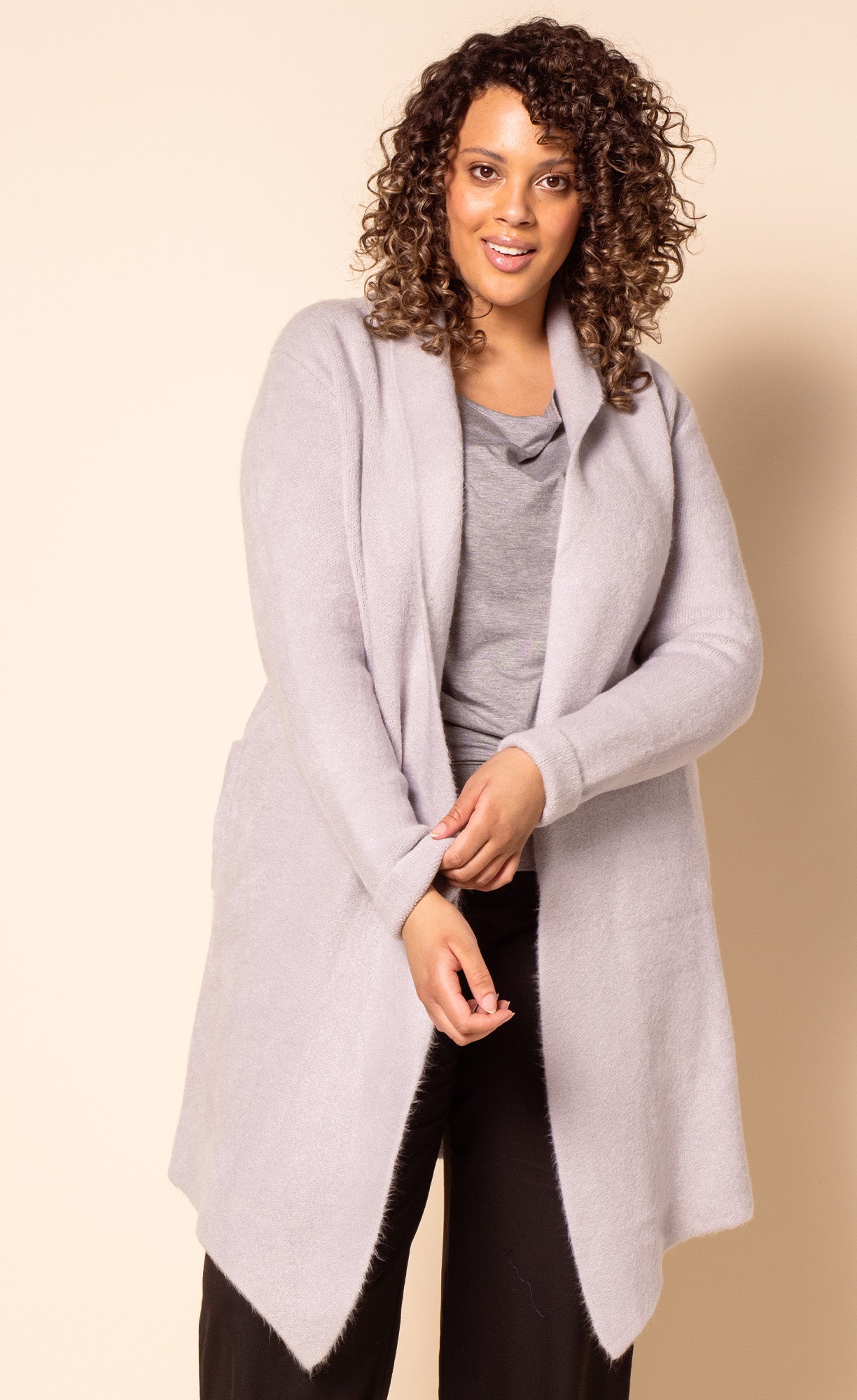 The Stockport Jacket Light Grey - Pink Martini Collection