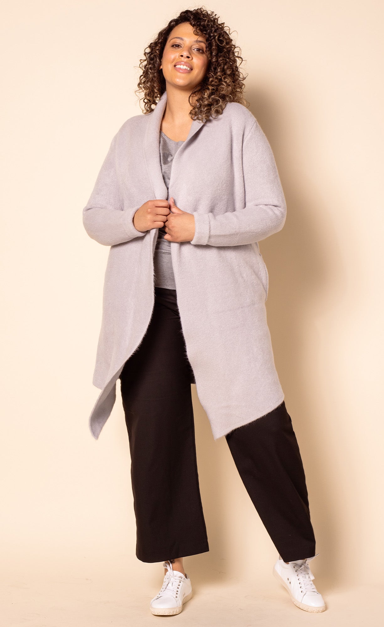 The Stockport Jacket Light Grey - Pink Martini Collection